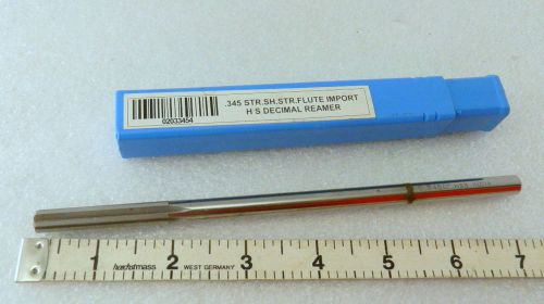 0.345 chucking reamer imported unused RH 4 flute straight flute straight shank