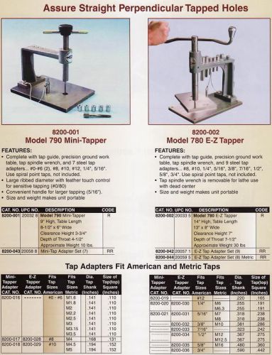 CEDARBERG E-Z HAND TAPPER FOR TAPPING + 9 TAP ADAPTERS