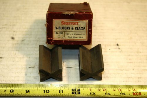 Starrett Set-up V-Blocks in Box, Machinist, Lathe, Mill, Tool &amp; Die Fabrication