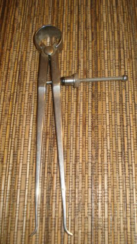 STARRETT &#034;FAY&#039; SPRING-TYPE INSIDE CALIPER 6 IN HEAVY LEGS+QUICK-SPRING NO.74B-6