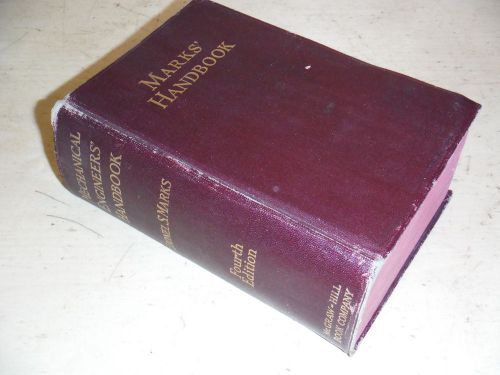 VINTAGE MECHANICAL ENGINEERING HANDBOOK 1941, 2274 PAGES