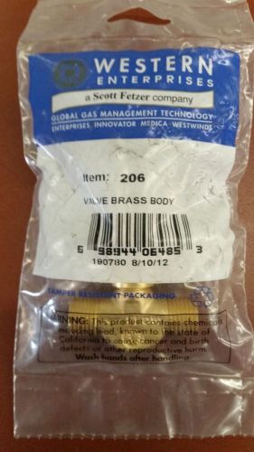 Set of 10 Western Enterprise Brass Body Valve P/N: 206