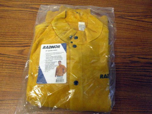 Radnor 2xl 30&#034; bourbon brown import leather welding jacket for sale