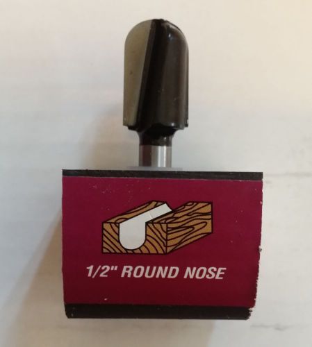 1/2&#034; ROUND NOSE ROUTER BIT 1/4&#034; SHANK C3 CARBIDE CORE BOX FLUTING WOODWORK NEW!