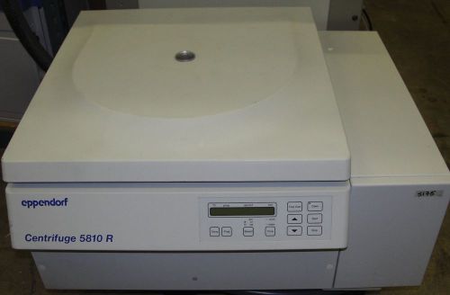 Eppendorf 5810r centrifuge w/a-4-62, f45-30-11 rotors, microplates, adapters for sale