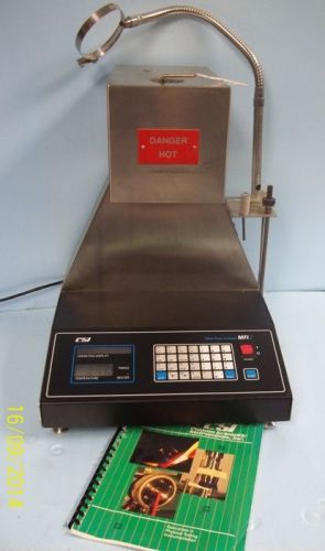 , CSI MELT FLOW INDEXER MODEL: MFI2-115, 120V, 60HZ EXTRUSION PLASTOMETER