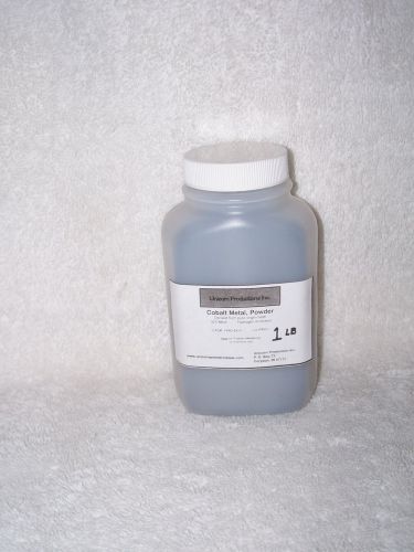 Cobalt Metal Powder- from pure broken cathodes, sub 325 mesh, H2 annealed- 1lbs