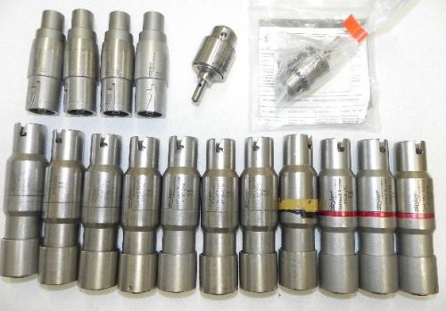 Stryker Reamers, Trinkles &amp; Chucks - 17 pieces