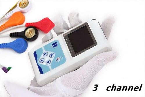 HOT SALE,  3 Channels ECG Holter ECG/EKG Holter Monitor System CE&amp;FDA