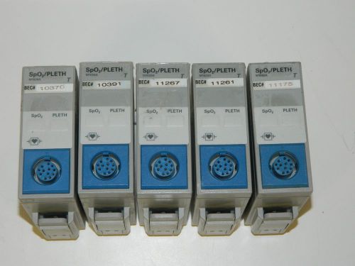 (5)  Hewlett Packard, Agilent, M1020A, SpO2/PLETH Module