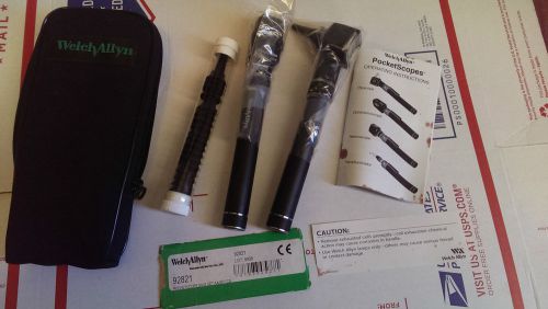 WELCH ALLYN PocketScope Otoscope Ophthalmoscope Diagnostic Set 92821