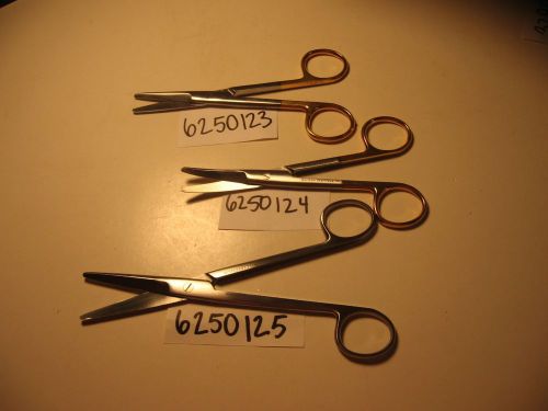 SET OF 3: MAYO SCISSORS STR AND CUR (LEFT HANDED)