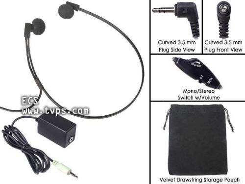 ECS FLX-10 3.5 mm Headset for Computer Transcribing