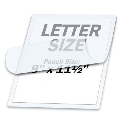 NEW TruLam 9 x 11 1/23 Inches Mil Letter Laminating Pouches  100/Box (LP03LTR)