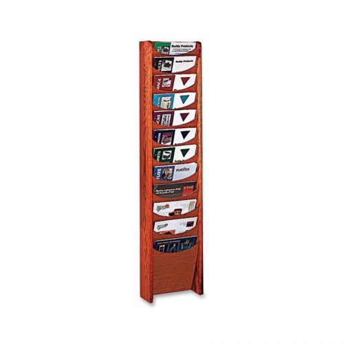 Buddy bdy61217 solid oak literature rack for sale
