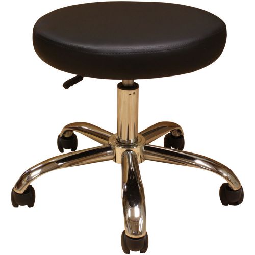 7 MEDICAL MED EXAM EXAMINATION DOCTOR DR STOOL CHAIR BLACK 19&#034; CHROME BASE