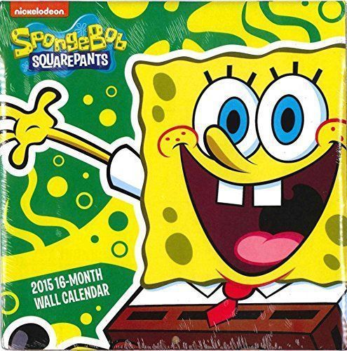 2015 16 Month SPONGEBOB SQUAREPANTS 10x10 Kids Wall Calendar NEW SEALED Cartoon