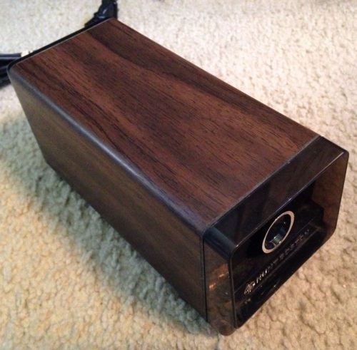 Hunt Boston Model 17 Electric Pencil Sharpener Wood Grain w/ Brand New Gear!