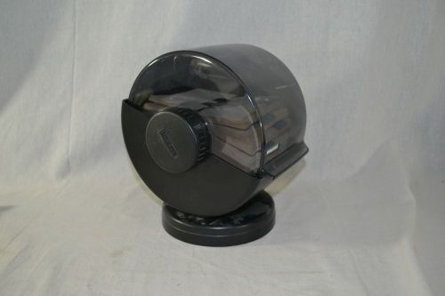 Vintage Large Rolodex NSW 24C Rotary Business Card Organizer Black