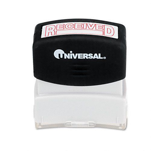 Universal Message Stamp, RECEIVED, Pre-Inked/Re-Inkable, Red