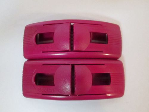 2 pc SCOTCH Pop Up Tape Strip Dispenser (No Wristband * Dispenser Only) BERRY