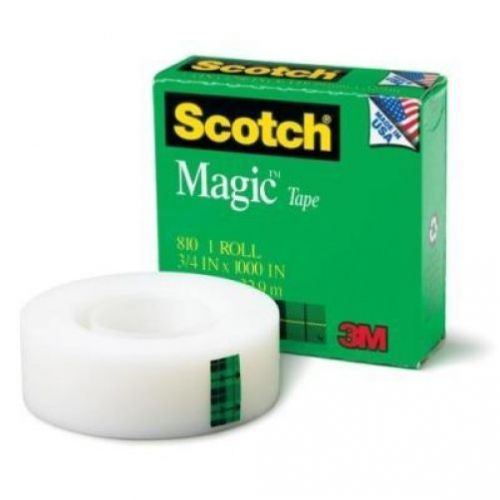 Scotch mmm invisible tape 3/4&#034; x 1000&#034; value pack 6 rolls #810 for sale