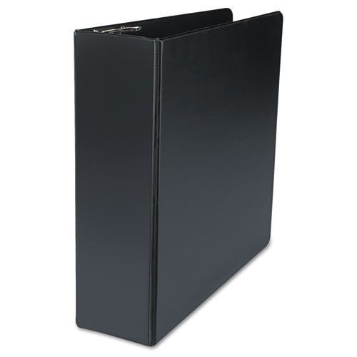 D-Ring Binder, 3&#034; Capacity, 8-1/2 x 11, Black