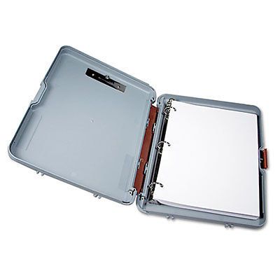 Ringmate Storage Clipboard, 1&#034; Capacity, Holds 8-1/2w x 12h, Gray/Maroon 00480