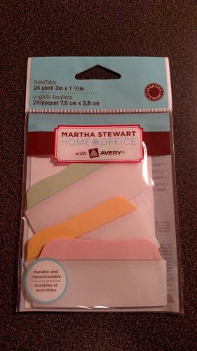 Martha Stewart Note Tabs 24 Pack, 3&#034; x 1.5&#034;