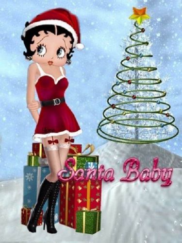 30 Return Address Labels Betty Boop Christmas Buy 3 get 1 free (bb53)