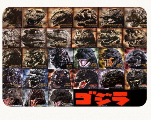 New Godzilla through the years 1-4 Mouse Pad Mats Mousepad Hot Gift