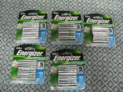 New Sealed 20 AA Energizer Rechargeable 2300mah Batteries ( 5 pks of 4)