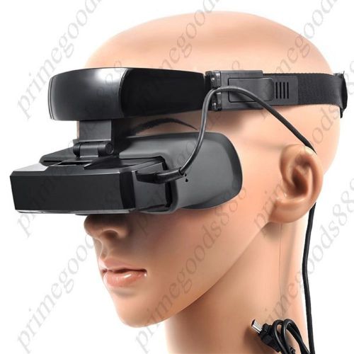 Professional FPV Vision 600 16:9 Aerial Photography Video Glasses Helmet Black