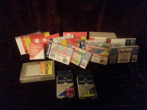 Huge Lot Index Cards 3&#034; x 5&#034;  With Super Wow Bonus!!!