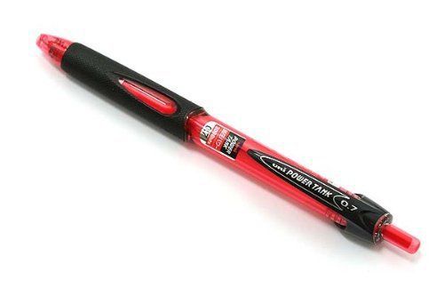 Uni Power Tank Ballpoint Pen 0.7 mm Red Ink Red Body