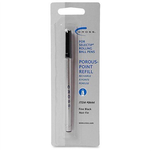 Cross Selectip Porous Point Pen Refill - Fine Point - Black - 1 Each (8444)