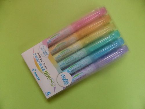 Pilot FriXion Light Soft Color Highlighter  6 Color Set