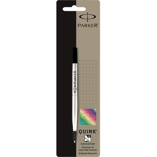 Parker Roller Ball Black Refills, 0.7mm Medium (Parker 3021531) - 1 Each