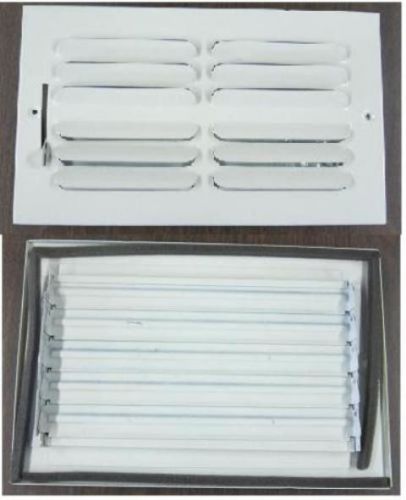 Register Vent Air Grill Wall Ceiling 10x6 Alum. Antique Wht. 20 pc case NR $80.