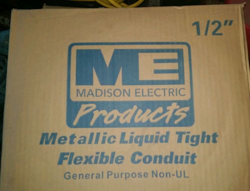 1/2&#034; x 100&#034; - flexible liquid tight electrical metal conduit - metallic conduit for sale