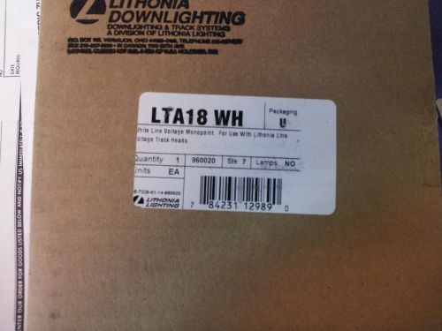 LTHIONIA LTA18WH LINE VOLTAGE MONOPOINT WHITE NEW IN BOX