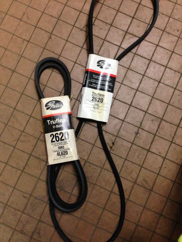 NEW LOT OF 2 GATES TRUFLEX V-BELT 2620