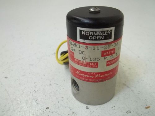 HUMPHREY 062E1-3-11-21-36 SOLENOID VALVE *USED*