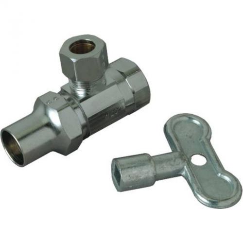 Angle Stop 3/8&#034; W/Lock Lf Cp STR15X C BRASSCRAFT Water Supply Line Valves