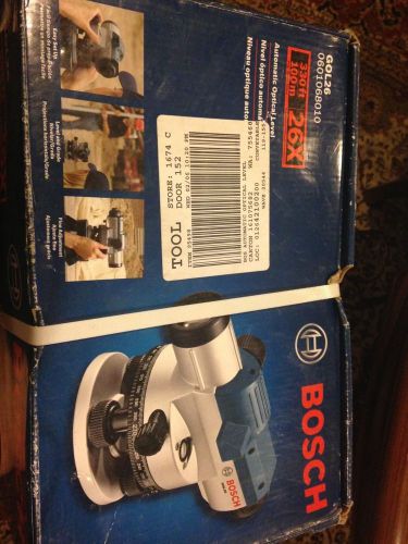 SEALED BOSCH GOL26 AUTOMATIC OPTICAL LEVEL CONSTRUCTION SURVEY 330FT 199M