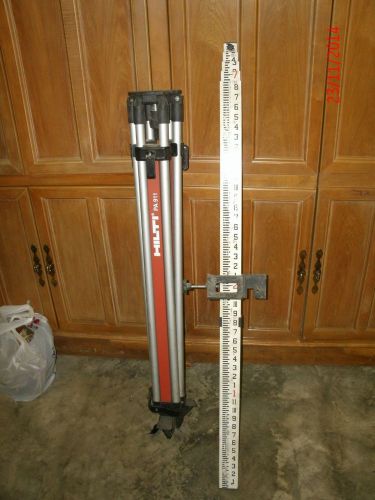 Hilti leveling staff imperial ft/in pa 961 &amp; pa 911 tripod survey equipment for sale