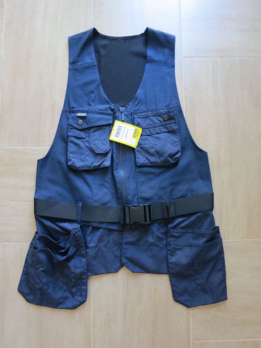Snickers 4235 craftsman blue waistcoat tool vest with belt size l for sale