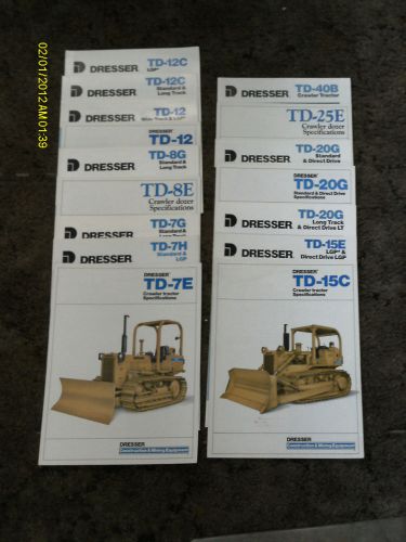 Dresser Dozer Brochures Package Deal 15 Brochures- NEW