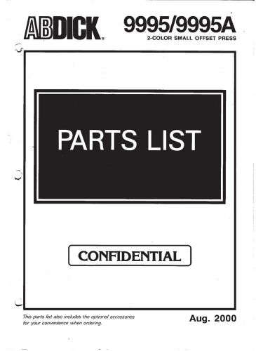 AB Dick 9995 9995A parts manual (066)