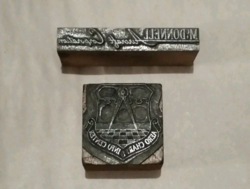 *VINTAGE ADVERTISING / LOGO LETTERPRESS PRINTING BLOCKS*